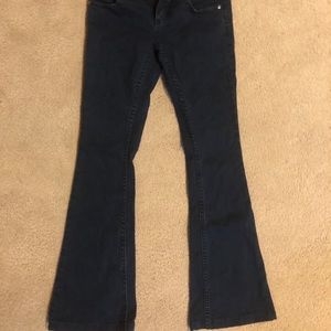 Free people indigo flared denim